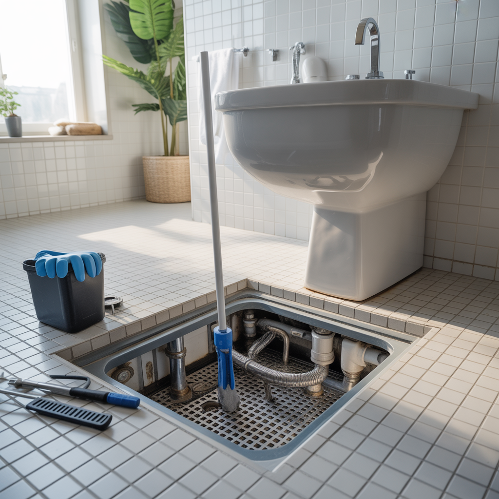 12.Sa rengor du en golvbrunn och undviker stopp