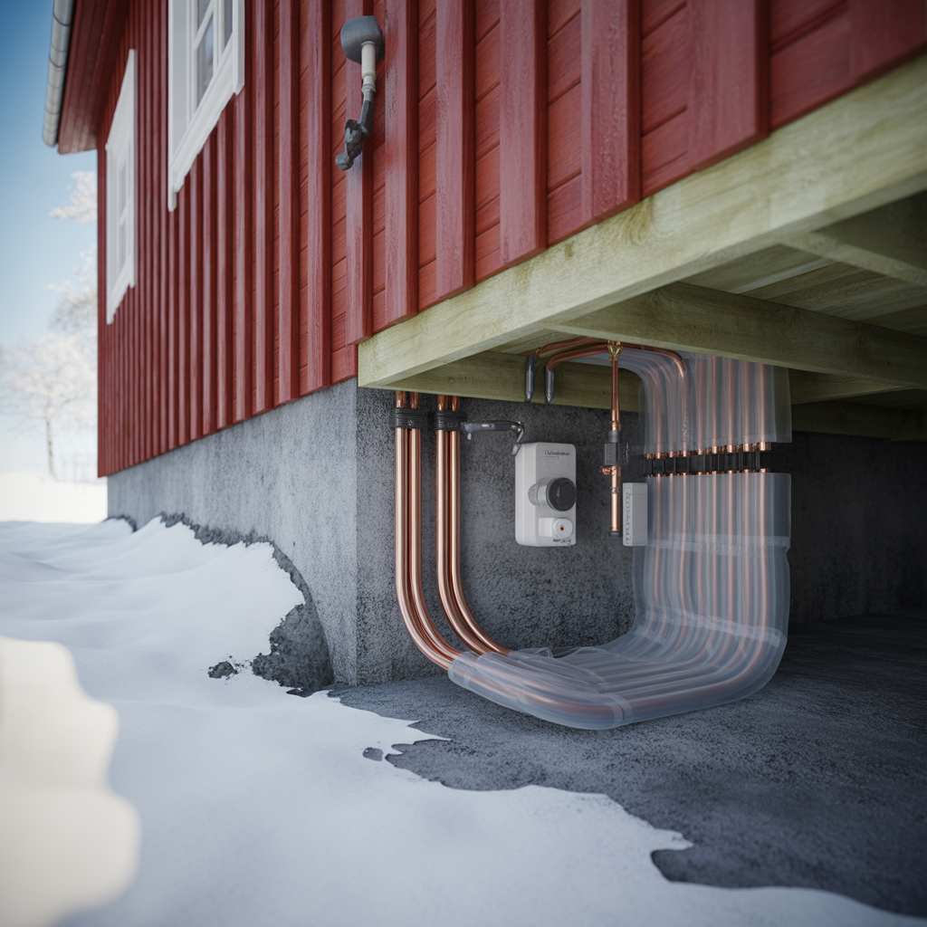 frostskydd av vattenror i krypgrund guide och kostnad